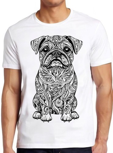 Ethnic pug shirt mandala - ethnic, t