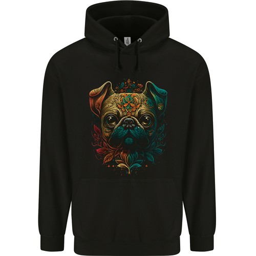 Cool pug dog mens - 80%, cotton