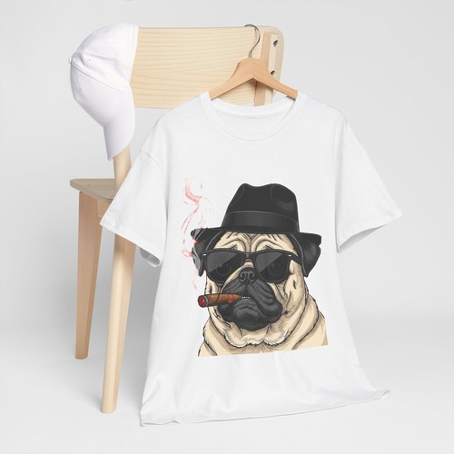 Cool pug graphic tee unisex - graphic, |