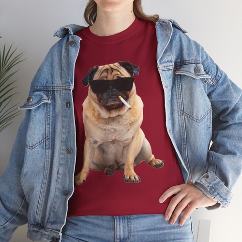 Cool pug graphic tee - cool,