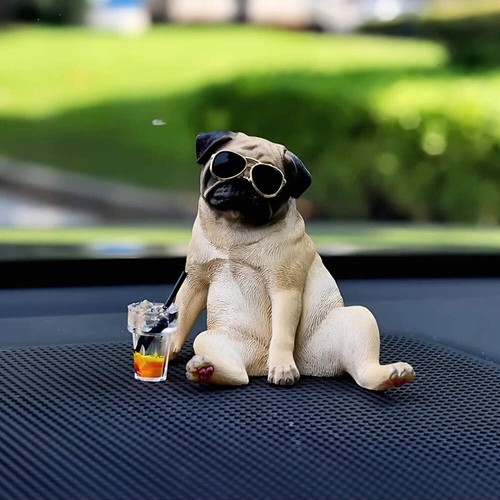 Cool pug car - cool,